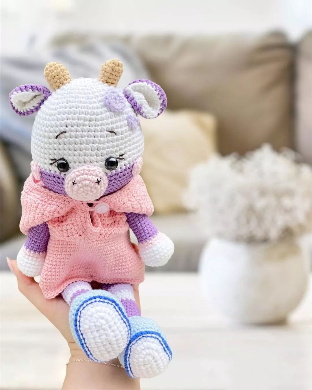 Sweet Couple Bull And Cow Free Pattern – Amigurumi