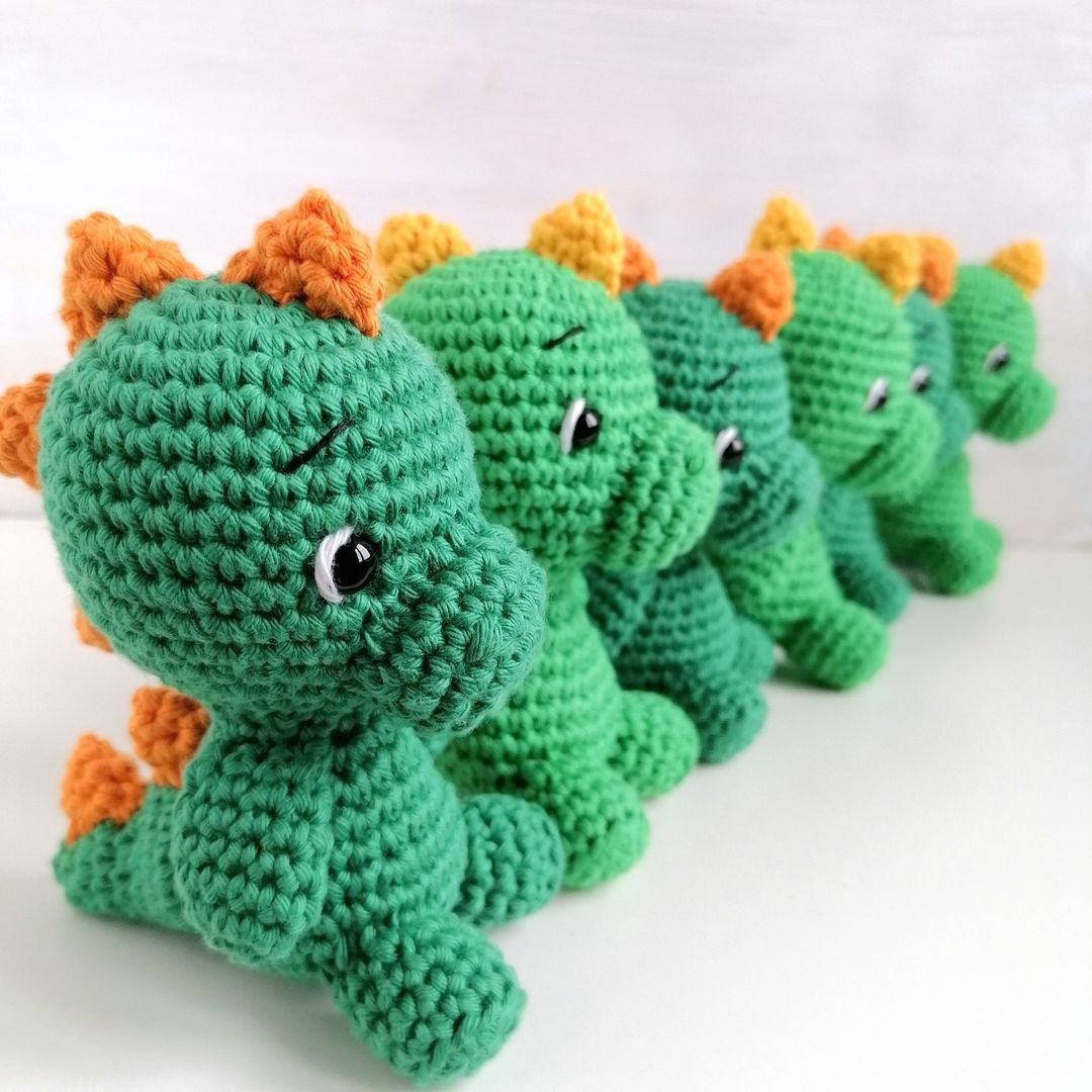 The Dinosaur Free Crochet Pattern – Amigurumi